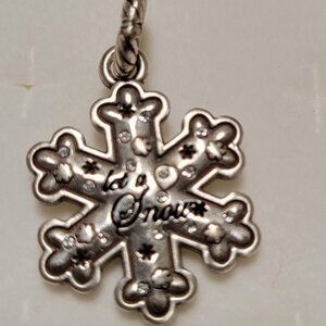 Brighton Let It Snowflake Charm